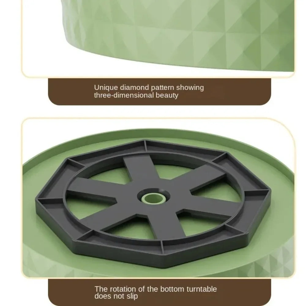 360° Rotating Kitchen Storage Organizer – Multi-Use Condiment & Desktop Tray - Roomsium