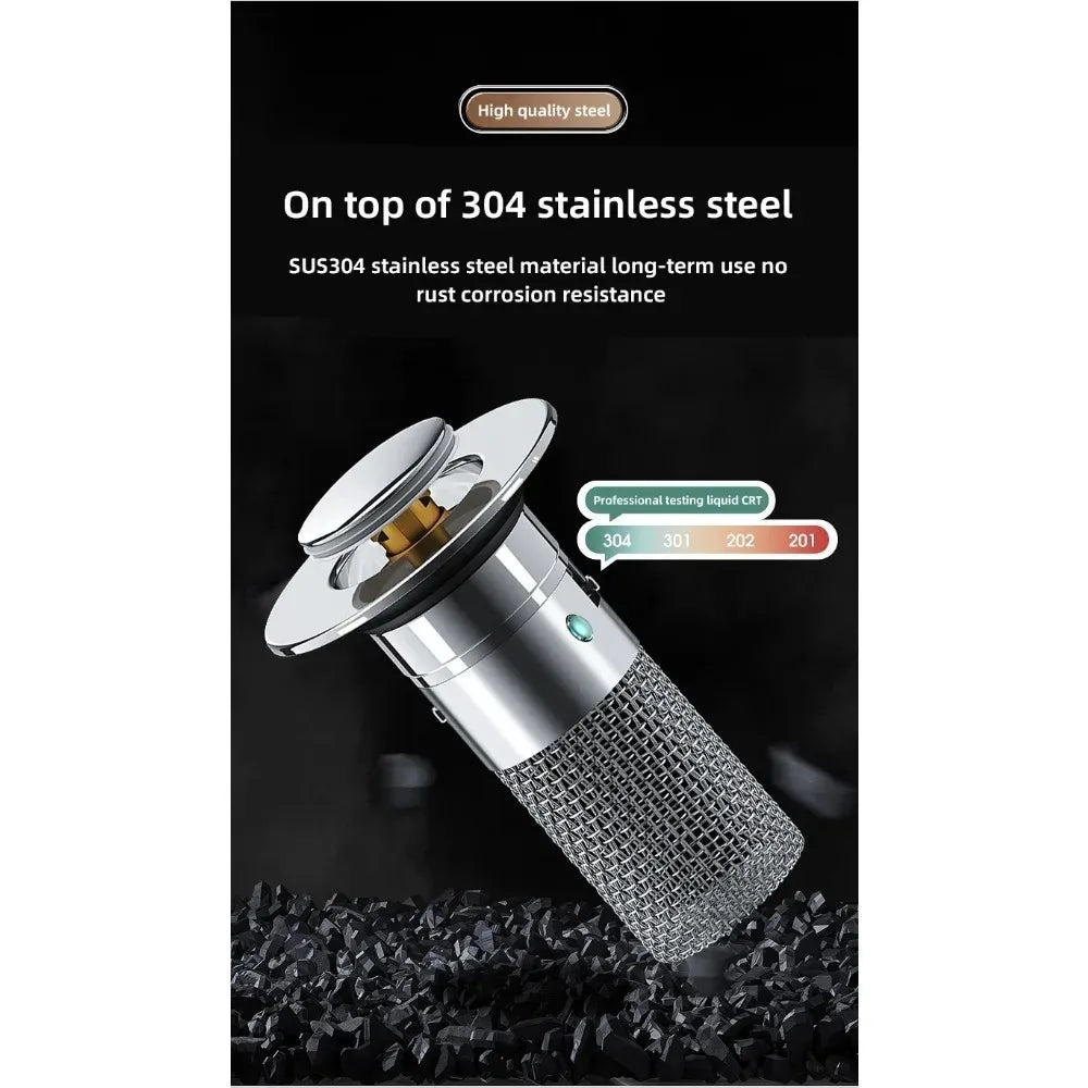 Stainless Steel Pop-Up Sink Drain Plug – Press Type