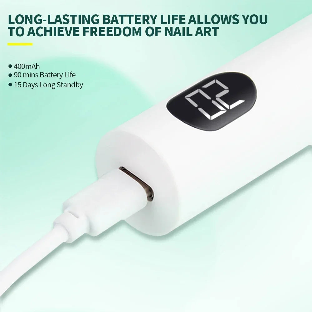 Nailpop Mini UV Nail Lamp – Portable Rechargeable 3W Gel Polish Curing Light with Magnetic Stand - Roomsium