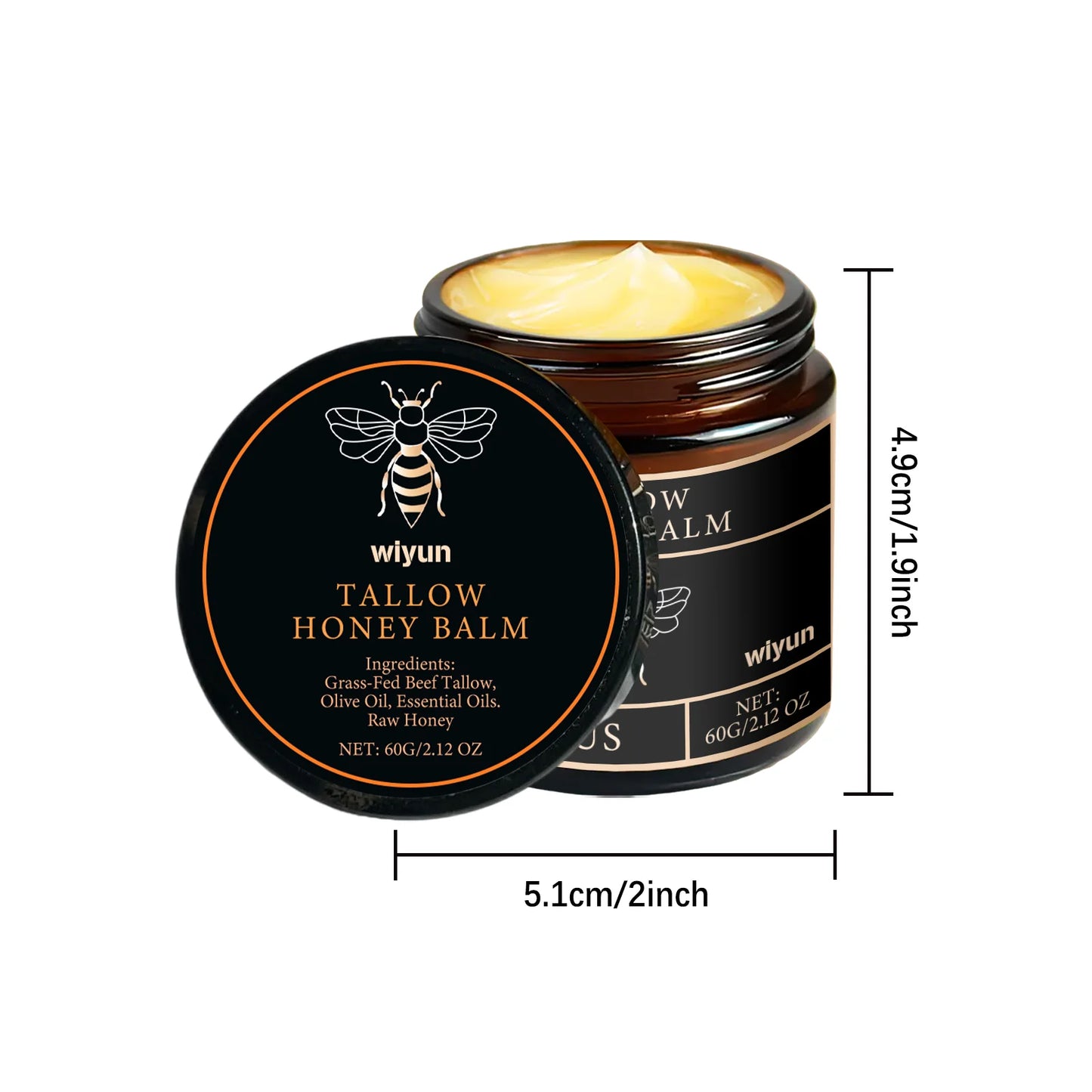Tallow Honey Cream – Hydrating Face & Body Moisturizer