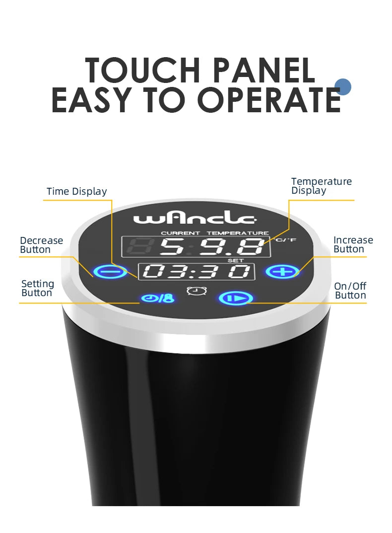 Wancle 1100W Sous Vide Immersion Cooker – Precision Digital Circulator - Roomsium