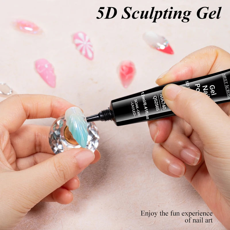 5D Sculpting Gel Nail Art Modeling Gel – 3D Design Carving Gel
