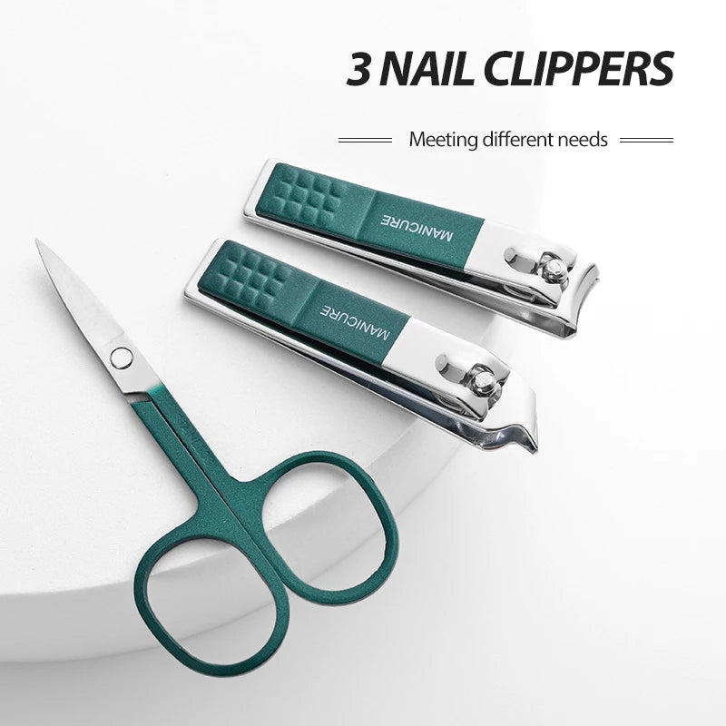 6-Piece Stainless Steel Nail Clipper Set – Portable Manicure & Pedicure Kit - Roomsium