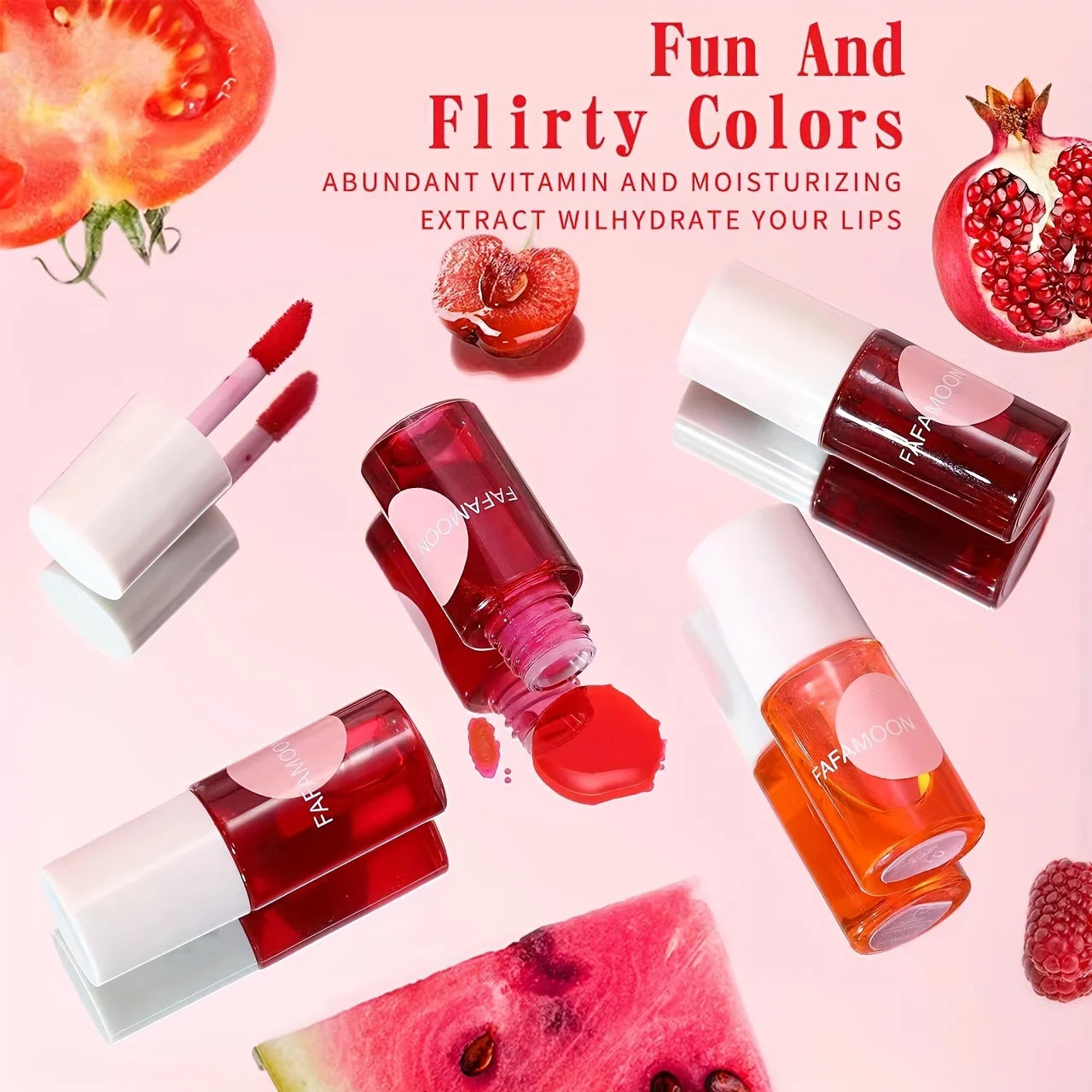 Fruity Lip Tint Water Gloss Long-Lasting Hydrating Lip Color
