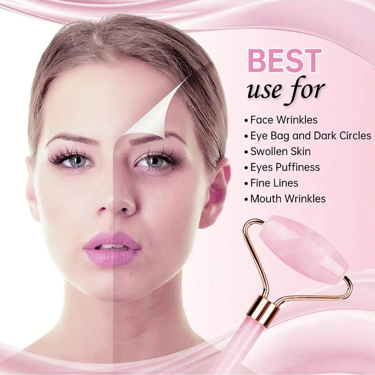 Facial and Eye Mask Ice Pack – Reusable Hot & Cold Gel Bead Mask