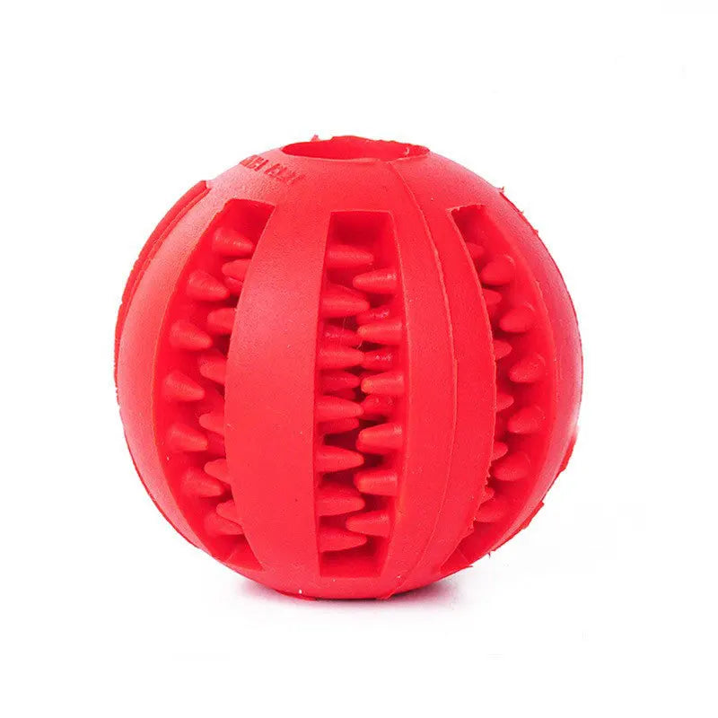 Dog Chew Ball Toy – Bite-Resistant Rubber Treat Feeder & Tooth Cleaning Ball