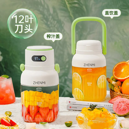 ZHENMI Large-Capacity Portable Juicer / Blender – J15 (33oz / 1L)