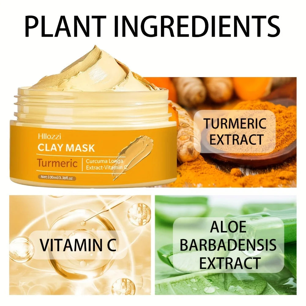 Turmeric Clay Mask Deep Cleansing Facial – Dark Spot & Acne Care, Oil Control