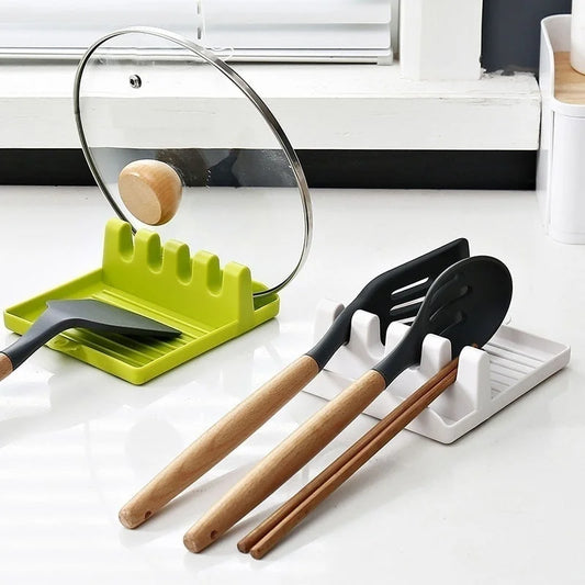 Kitchen Spoon Holder & Spatula Rest – Non-Slip Utensil Organizer - Roomsium