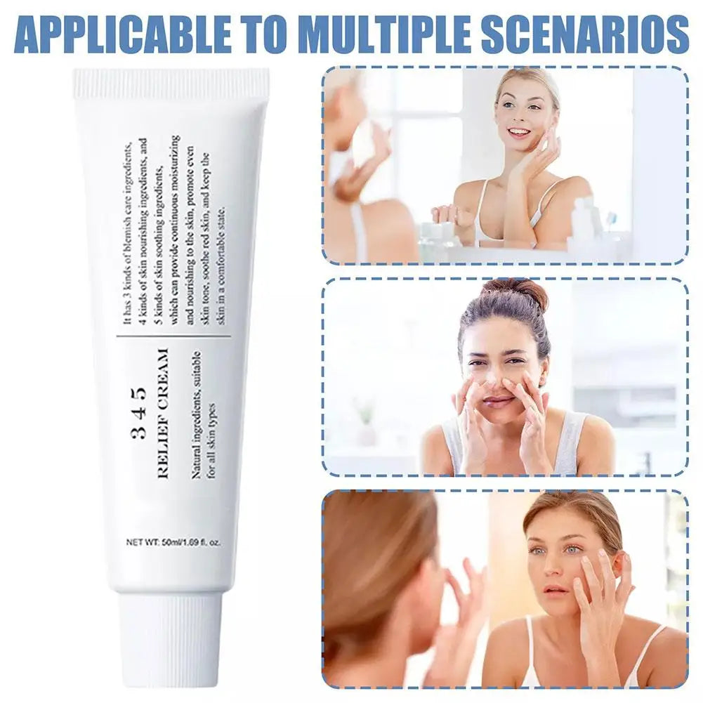 345 Relief Face Cream – Soothing & Hydrating Moisturizer for Oily Skin 50ml - Roomsium