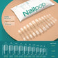 NAILPOP 120pcs Soft Gel Full Cover Press On Nails – Coffin Clear / Semi-Matte False Nail Tips - Roomsium