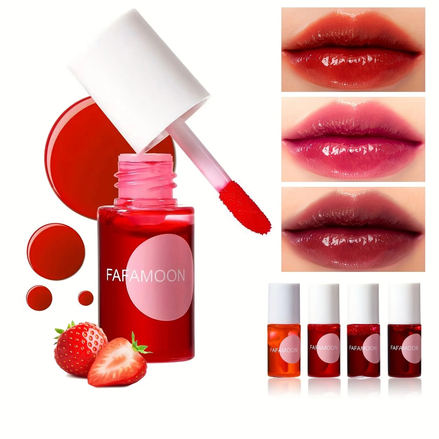 Fruity Lip Tint Water Gloss Long-Lasting Hydrating Lip Color