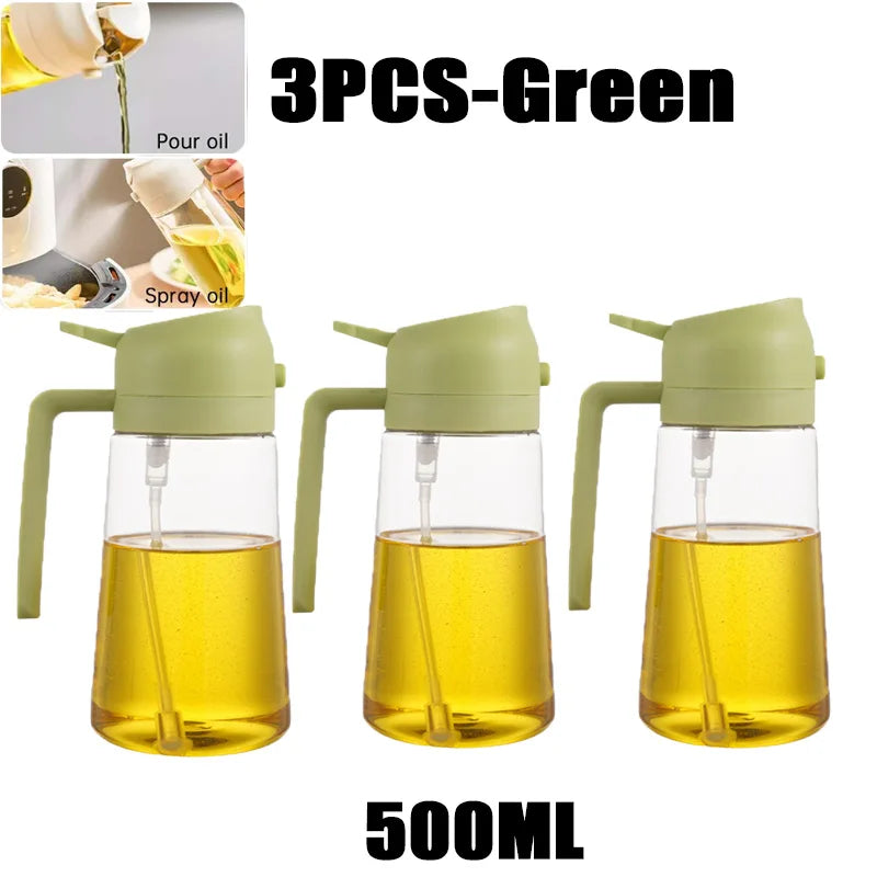 Oil Spray Bottle for Cooking & BBQ – Plastic Olive Oil Sprayer (200 / 300 / 500 ml)