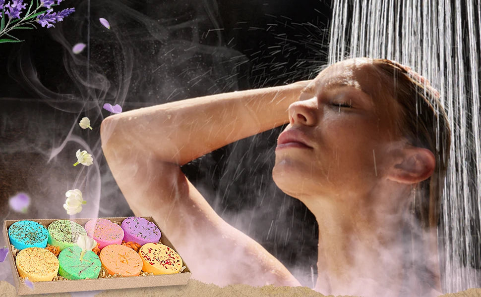 Shower Steamers Aromatherapy – 8 Pack Spa Gift Set for Women & Men