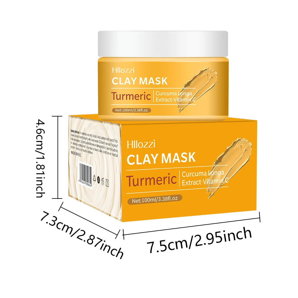 Turmeric Clay Mask Deep Cleansing Facial – Dark Spot & Acne Care, Oil Control