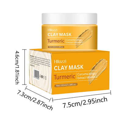 Turmeric Clay Mask Deep Cleansing Facial – Dark Spot & Acne Care, Oil Control