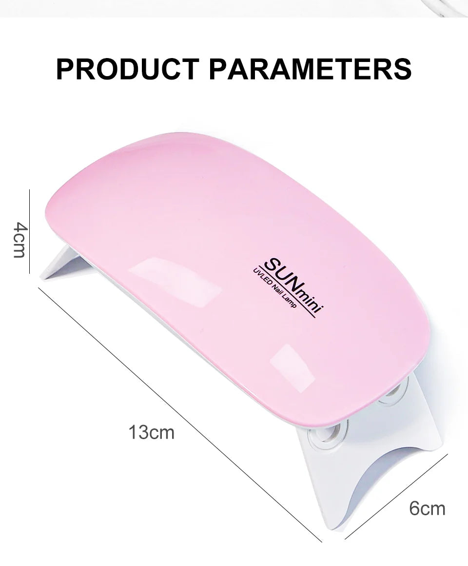 Limegirl 6W Mini LED Nail Dryer – Portable USB UV Nail Lamp - Roomsium