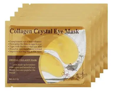 20Pcs (10 Pairs) Gold Collagen Crystal Eye Masks – Firming, Hydrating & Anti-Puffiness Eye Patches - Roomsium