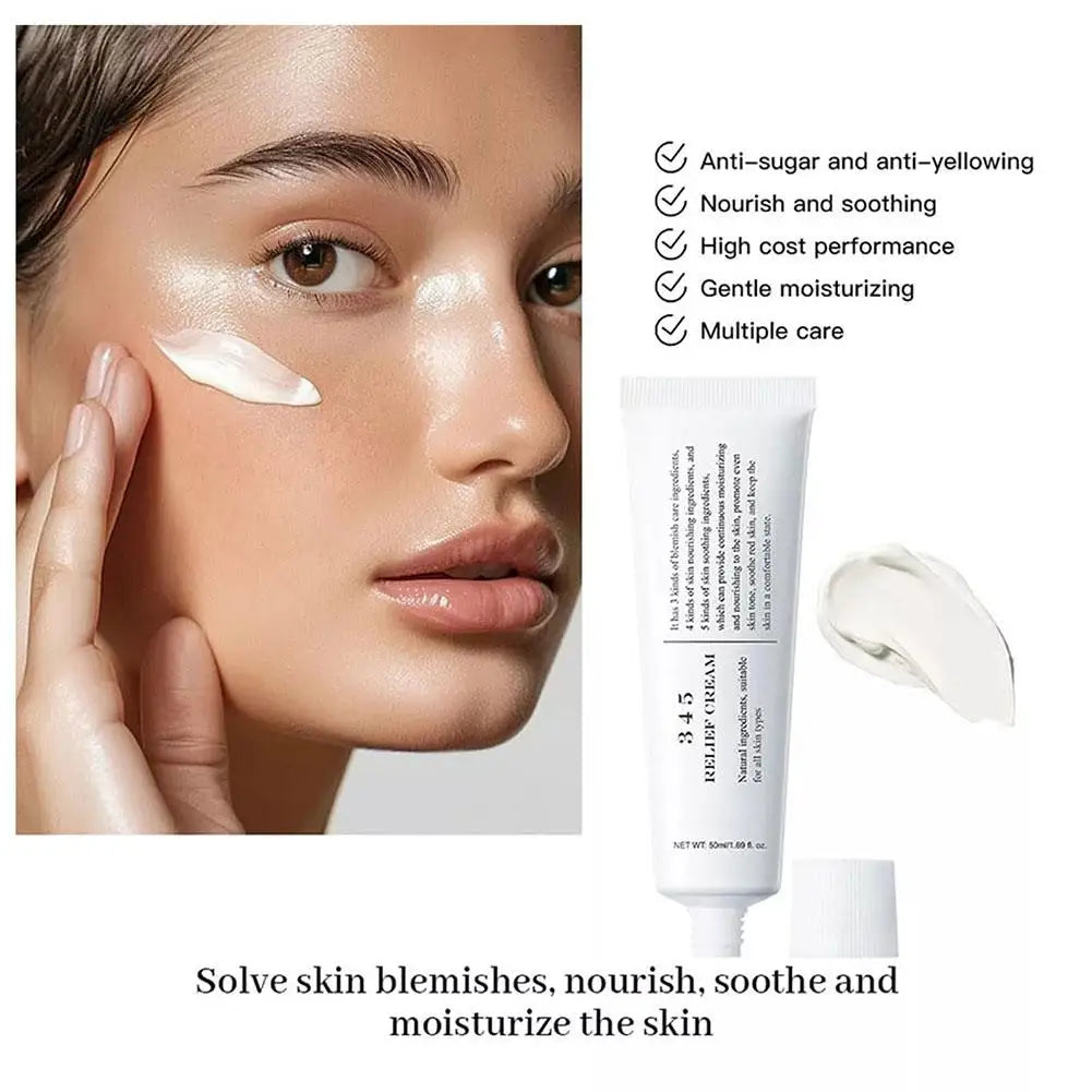 345 Relief Face Cream – Soothing & Hydrating Moisturizer for Oily Skin 50ml - Roomsium