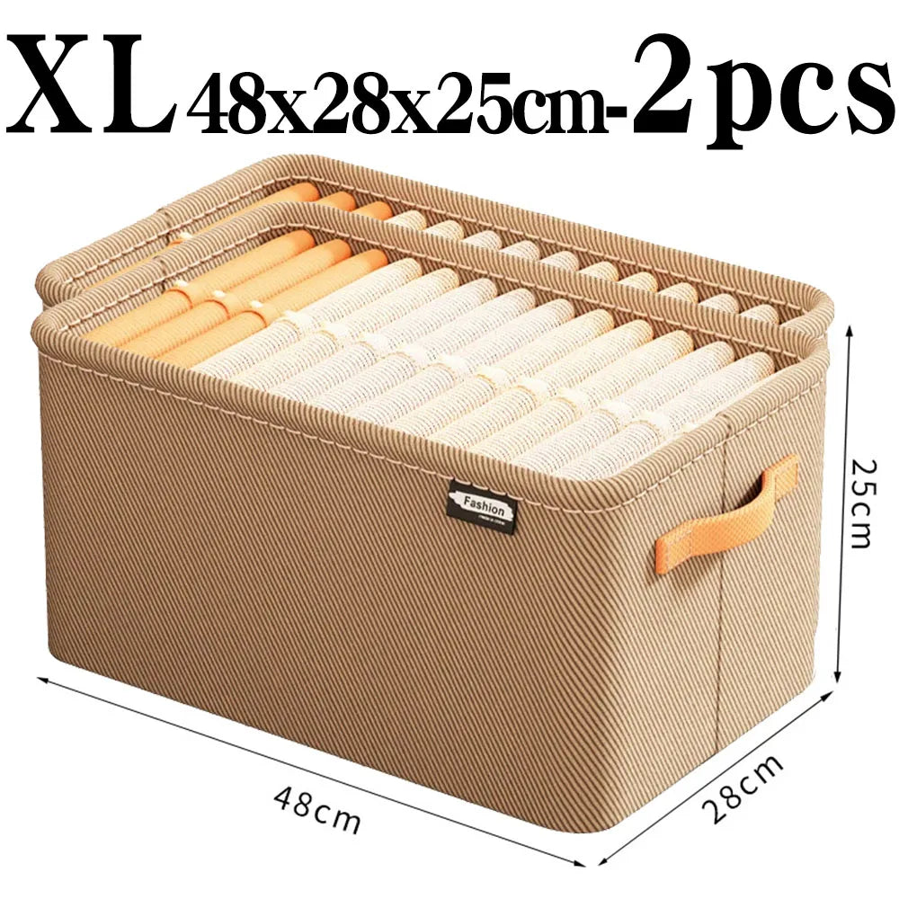 Thickened Clothes Organizer Storage Box | Foldable Wardrobe Drawer Organizer