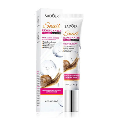 SADOER Snail Collagen Eye Cream – Dark Circle & Puffiness Care