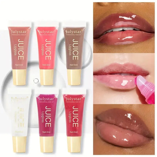 Watery Crystal Clear Jelly Lip Oil – Glass Shine Moisturizing Lip Gloss - Roomsium