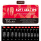 550pcs Soft Gel Full Cover Nail Tips – Almond & Coffin