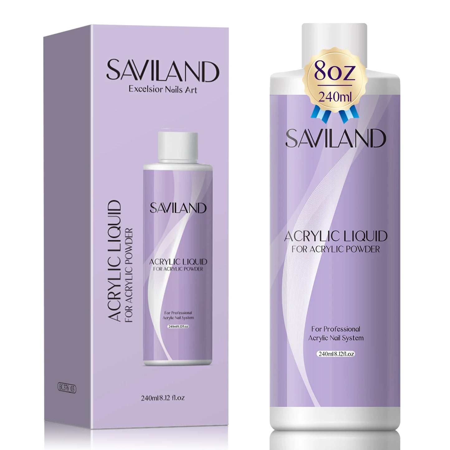 Saviland Acrylic Nail Liquid Monomer – 60ml–500ml | For Acrylic Nail Application