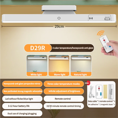 Smart Touch Magnetic Table Lamp | Rechargeable LED Desk Light