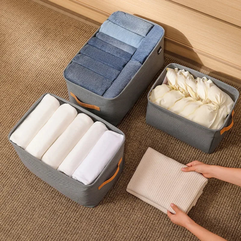 Thickened Clothes Organizer Storage Box | Foldable Wardrobe Drawer Organizer