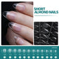NAILPOP 120pcs Soft Gel Full Cover Press On Nails – Coffin Clear / Semi-Matte False Nail Tips - Roomsium
