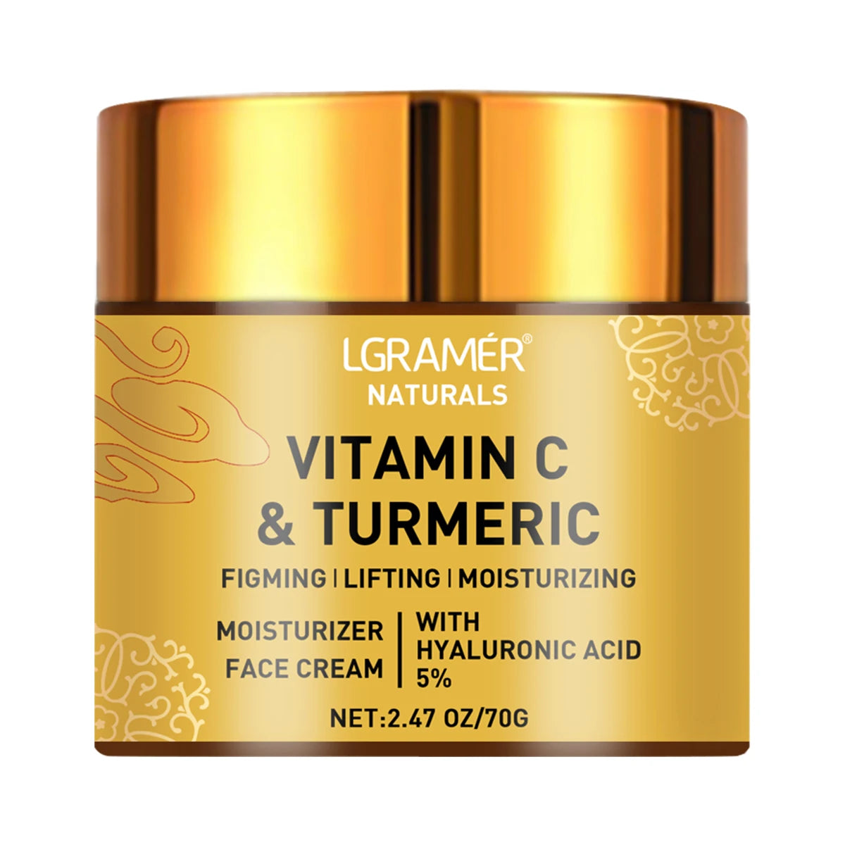 Turmeric & Vitamin C Face Cream with Retinol – Moisturizing Facial Cream (70g) - Roomsium