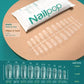 NAILPOP 120pcs Soft Gel Full Cover Press On Nails – Coffin Clear / Semi-Matte False Nail Tips - Roomsium