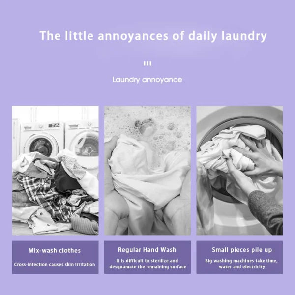 Mini Folding Washing Machine – Portable Automatic Washer - Roomsium