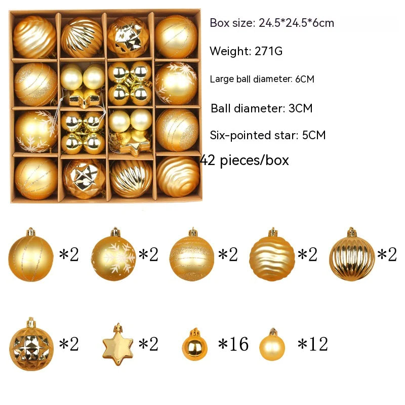 Colorful Christmas Ball Ornaments Set – Holiday Tree Décor - Roomsium