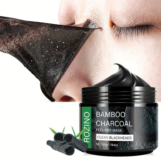 ROZINO Bamboo Charcoal Face Mask – Deep Cleansing Facial Mask with Aloe Vera
