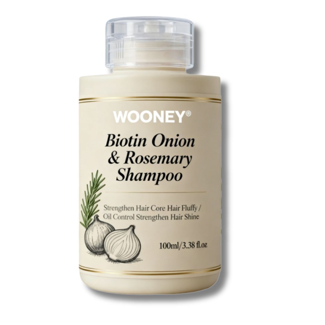 WOONEY Biotin, Onion & Rosemary Shampoo – Liquid Hair Care Cleanser