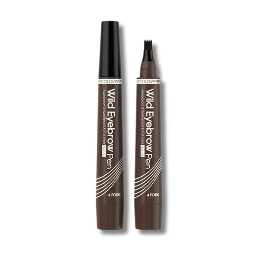 4 Tip Waterproof Eyebrow Pen – Microblading Effect Liquid Brow Tattoo Pencil (6 Colors) - Roomsium