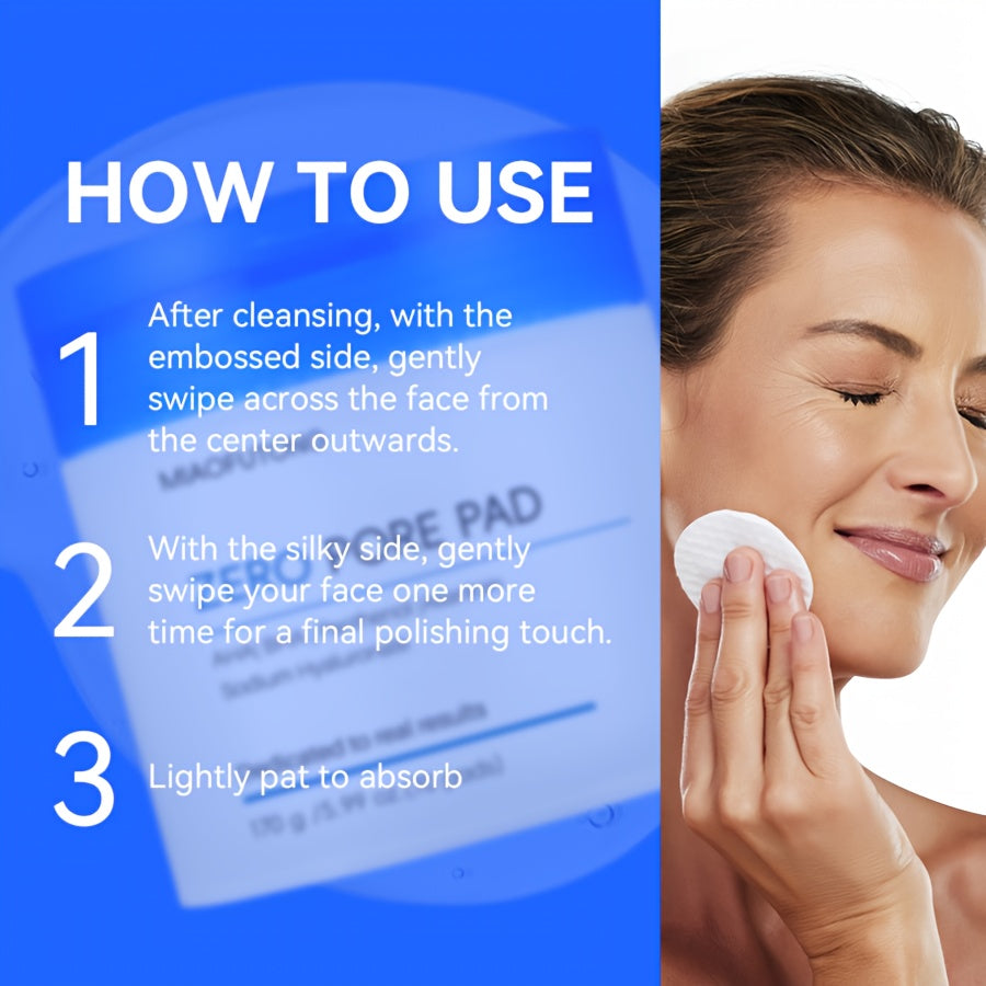 Zero Pore Exfoliating Facial Pads – Deep Cleansing & Hydration