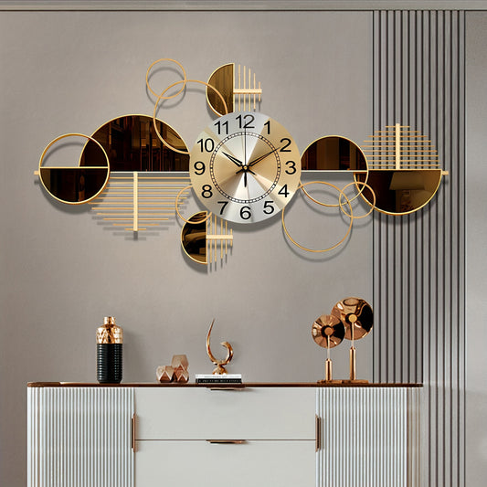 3D Metal Wall Art Clock – Modern Decorative Silent Wall Clock