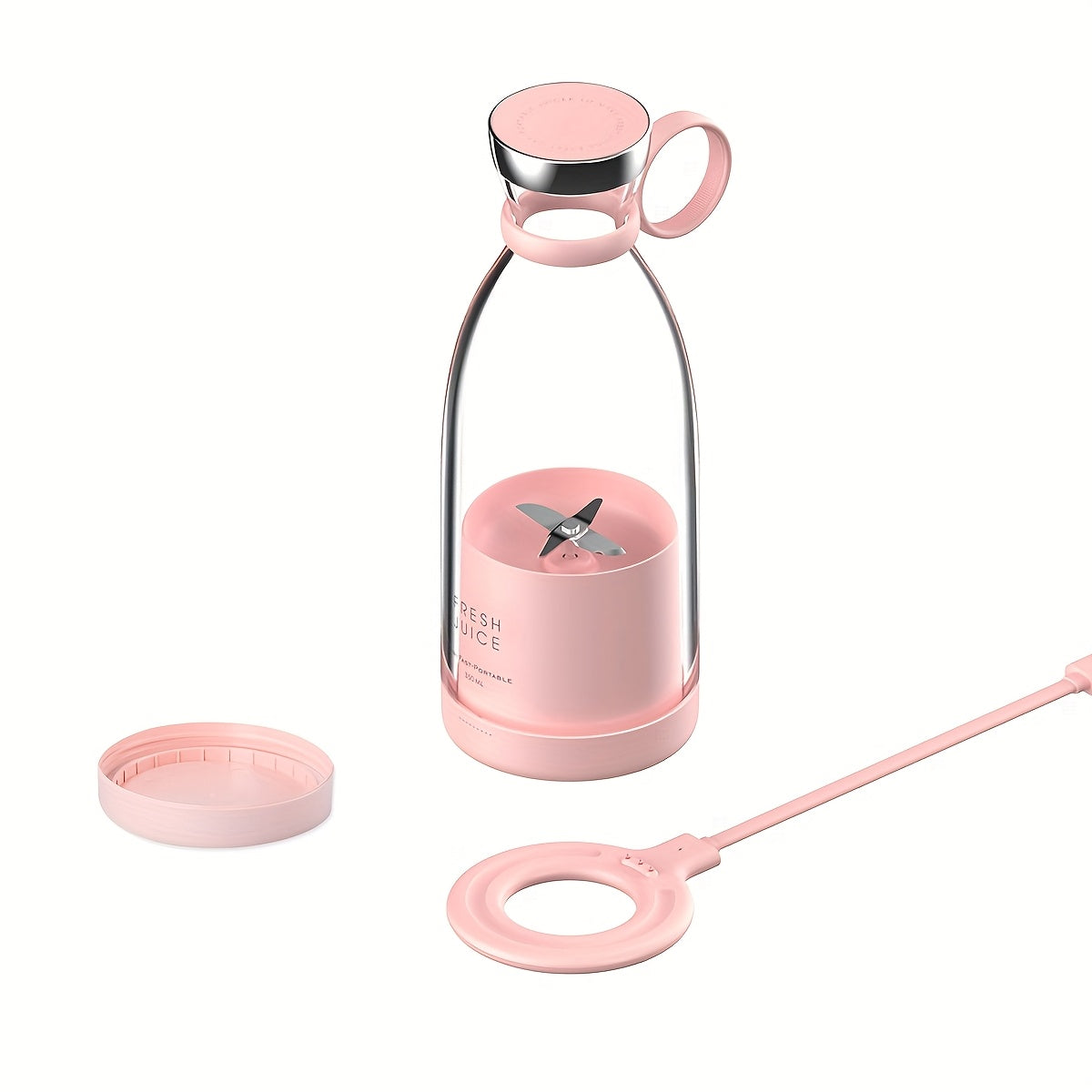 Portable Fruit Blender 350ML – Wireless USB Rechargeable Mini Juicer for On-the-Go