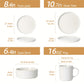 16-Piece White Patterned Ceramic Tableware Set – European Classic Dinnerware for Elegant Dining