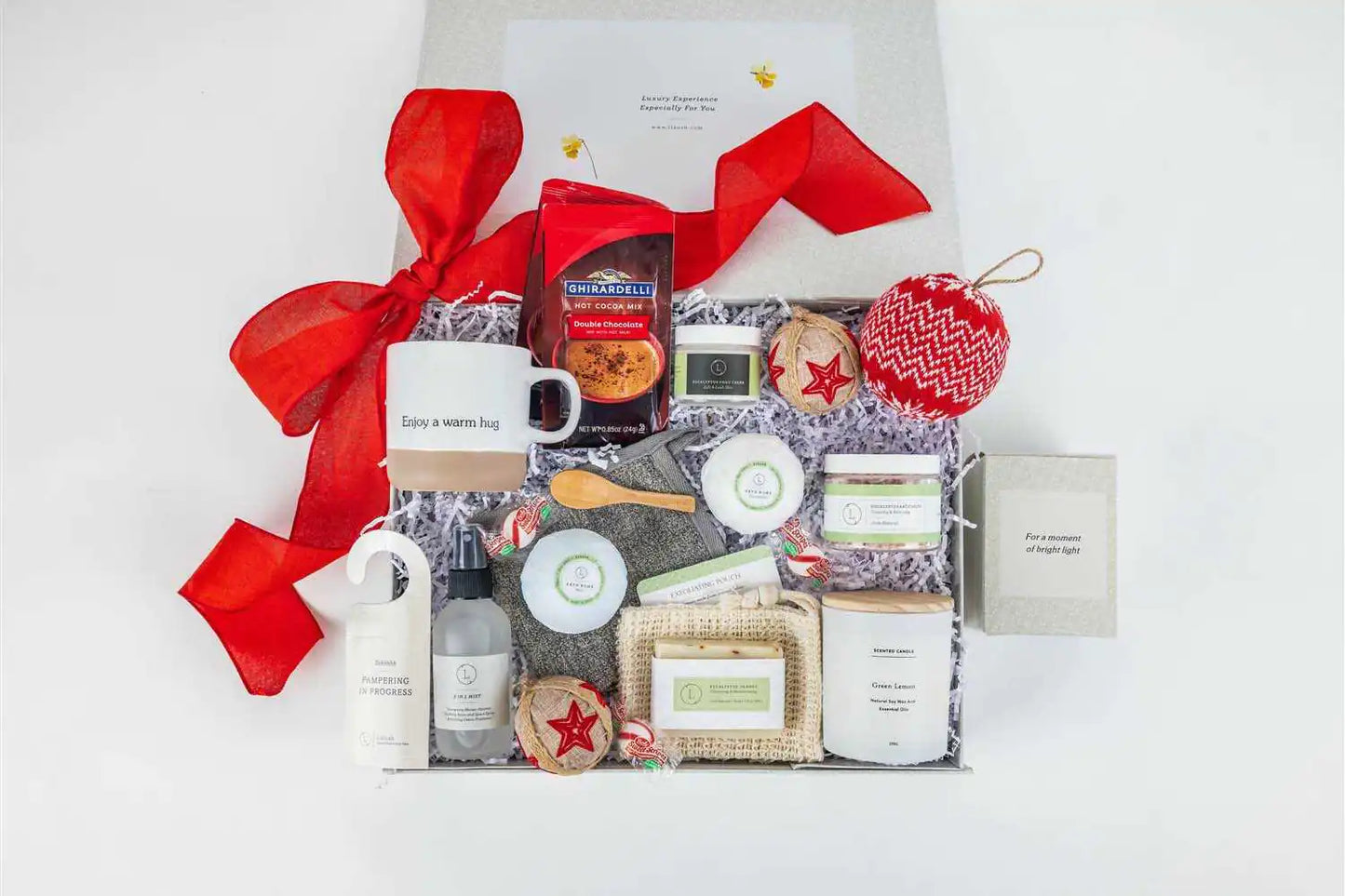 Christmas Gift Basket – Personalized Holiday Self-Care Set - Roomsium