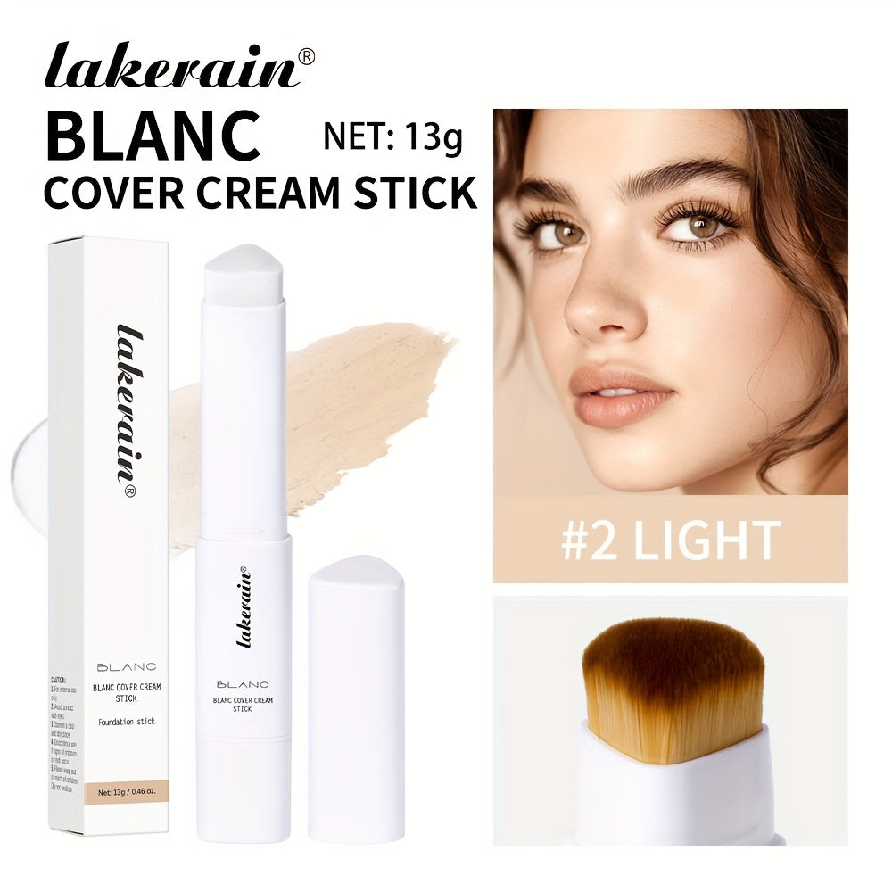 Color-Adapting Foundation Stick – Matte Coverage with Dual Brush