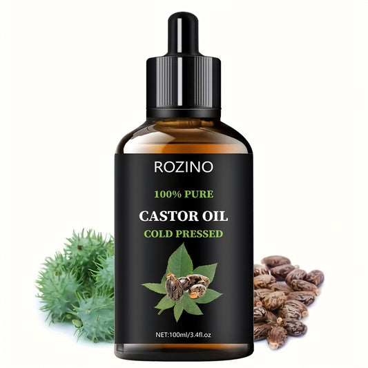 ROZINO Pure Black Castor Oil – Multi-Use Body & Hair Oil