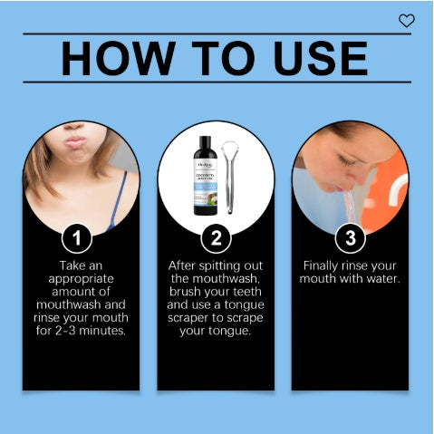 Coconut Mint Oil Mouthwash – Fresh Breath & Daily Oral Care Rinse