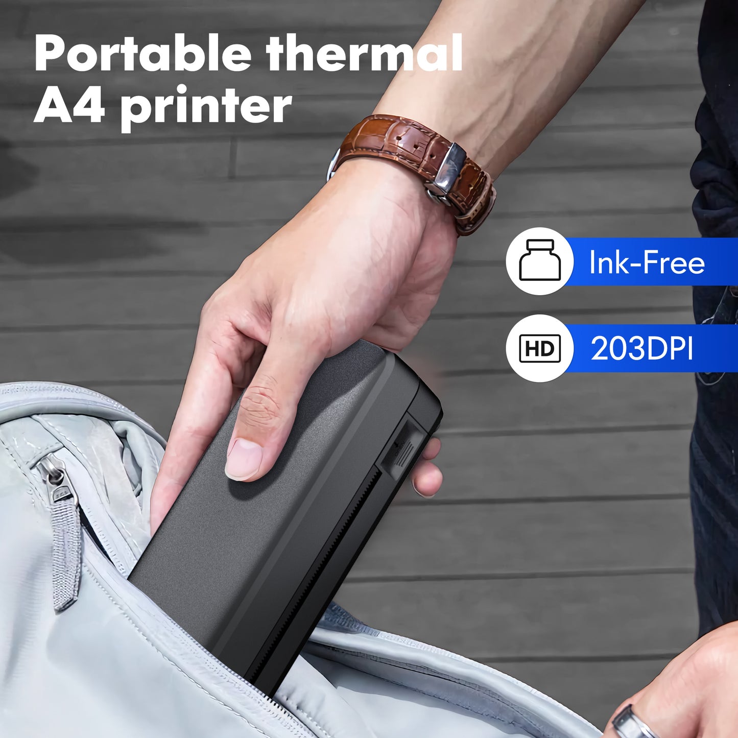 Mini Portable Wireless Thermal Printer | Inkless Bluetooth Travel Printer