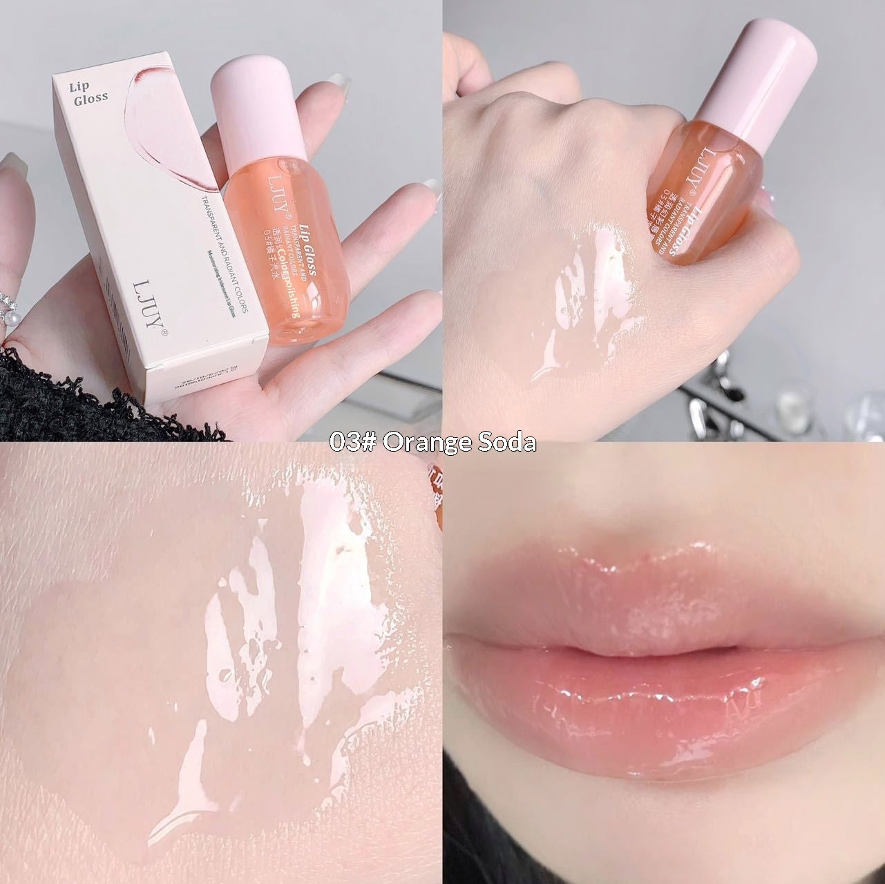 LJUY Lip Oil – Translucent & Illusionary Color Lip Gloss - Roomsium
