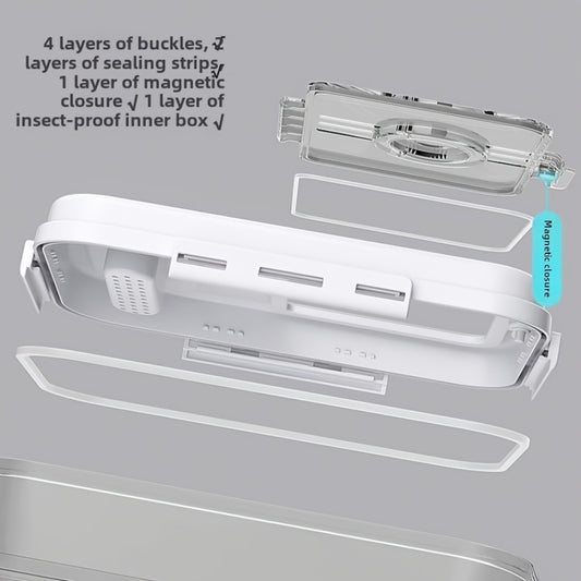 VAETTLO Airtight Food Storage Containers Set – PET Square Grain Storage Canisters with Flip-Top Lid (2 Sizes)