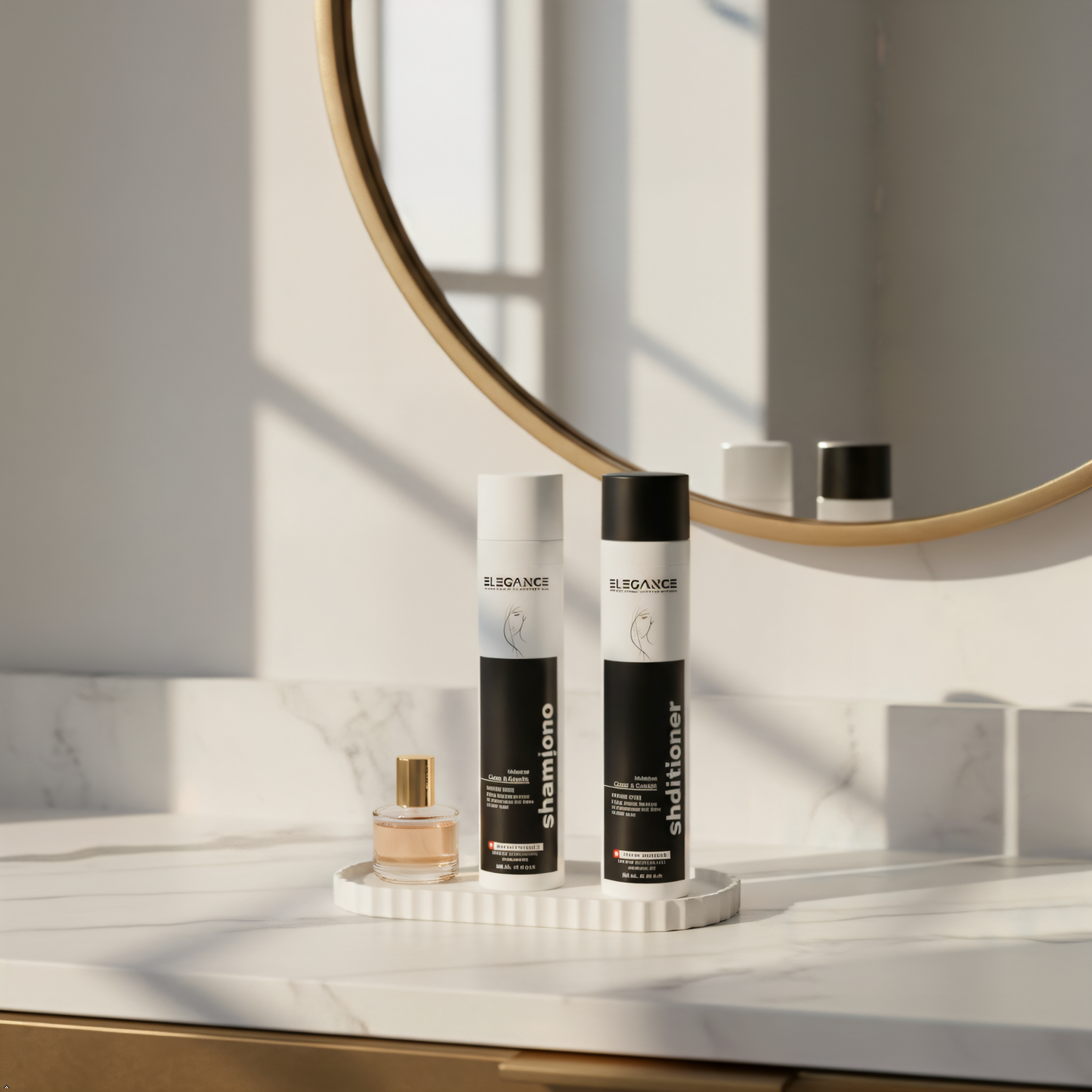 ELEGANCE CHARME Keratin Shampoo & Conditioner Set – Professional Hair Care Duo (2 × 300 ml)